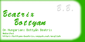 beatrix bottyan business card